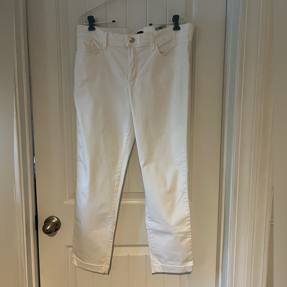 NYDJ Women's White Straight Leg Jeans - 12